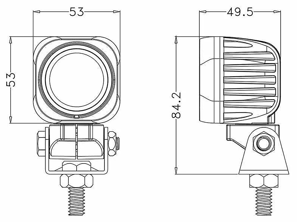 BriodLights Töötuli mini, 1000lm